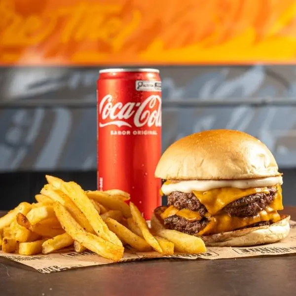 Combo | Burger Iron Duplo + Fritas + Bebida